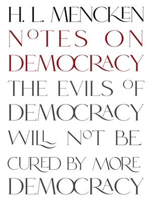 cover image of Notes on Democracy (Warbler Classics Annotated Edition)